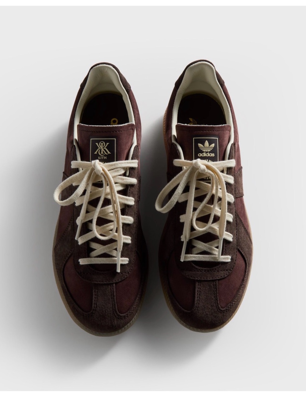 Men's Brown and Cream Suede Sneakers